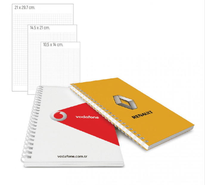 BK-03-1421 Yandan Spiralli Karton Defter