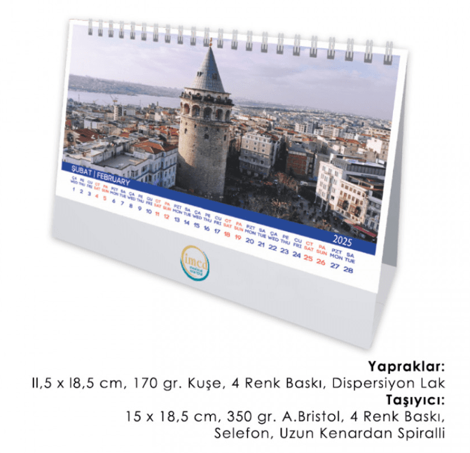 53-A Üçgen Masa Takvimi