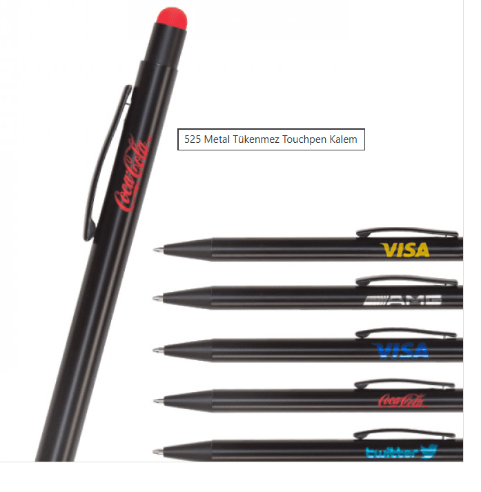 525 Metal Tükenmez Touchpen Kalem