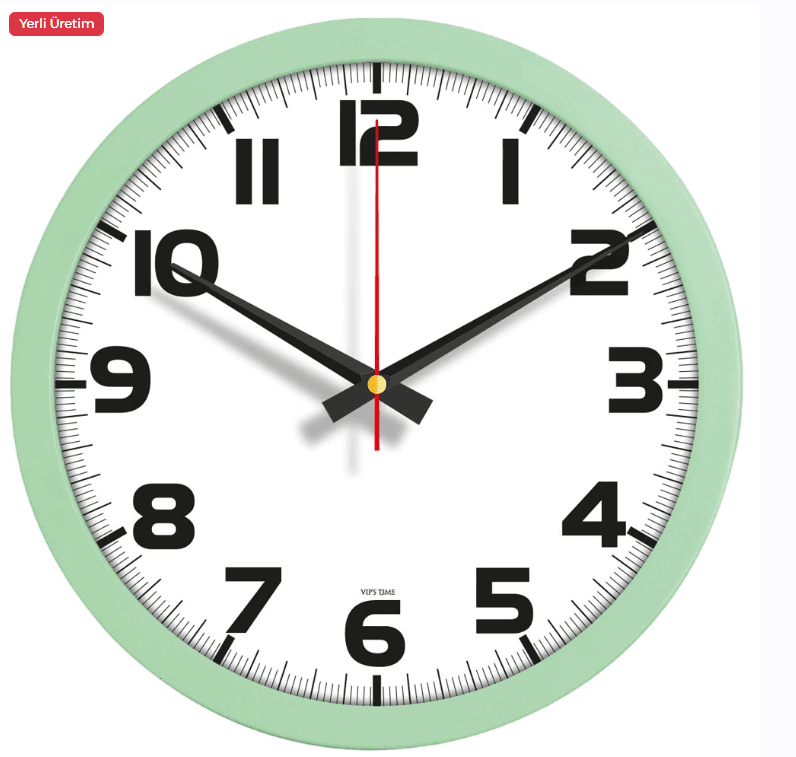 V30-334-MY Plastik Duvar Saati