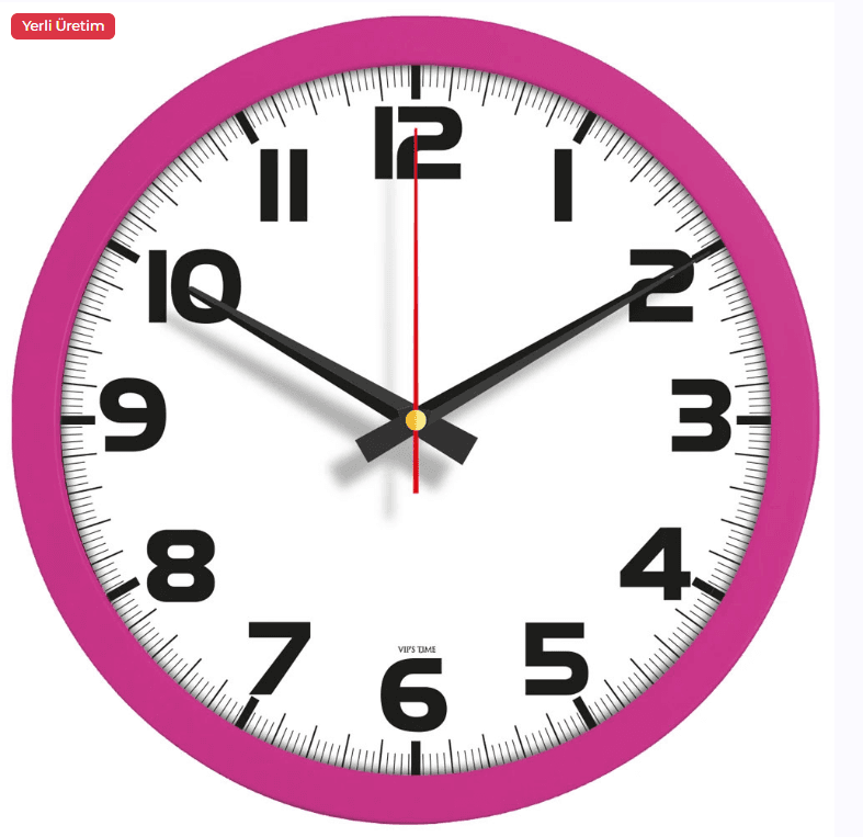 V30-333-FSY Plastik Duvar Saati