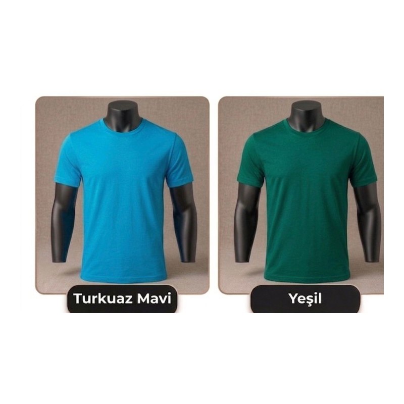 İş Elbiseleri Bisiklet Yaka T-Shirt
