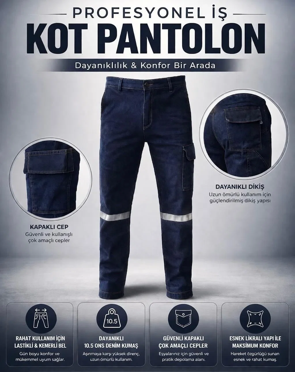 Gabardin İş Pantolon Ürün Seçeneği 11