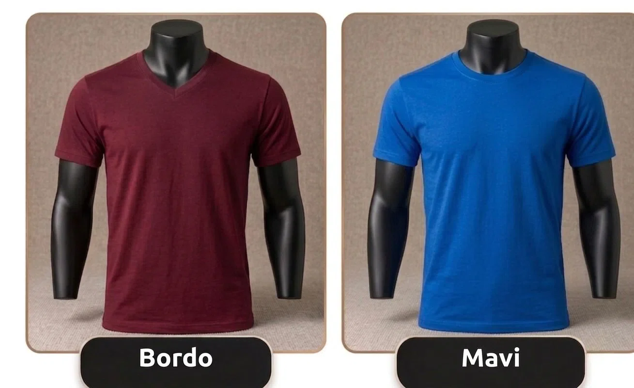 Bisiklet Yaka T-Shirt Ürün Seçeneği 10