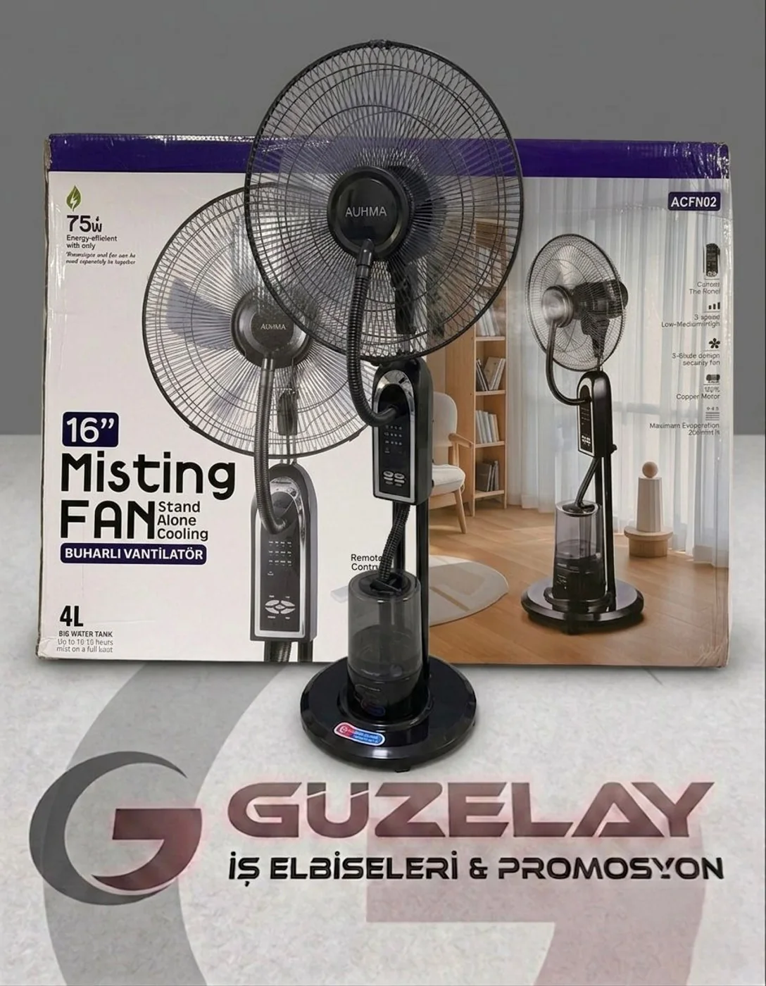 Auhma ACFN02 16 Inc 75W 4L Buharlı Vantilatör