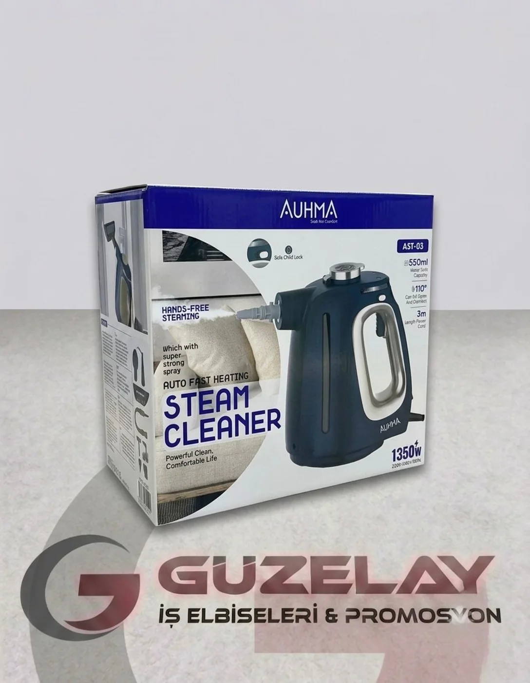 Auhma AST03 1350W 550ML El Tipi Buharlı Temizleyici
