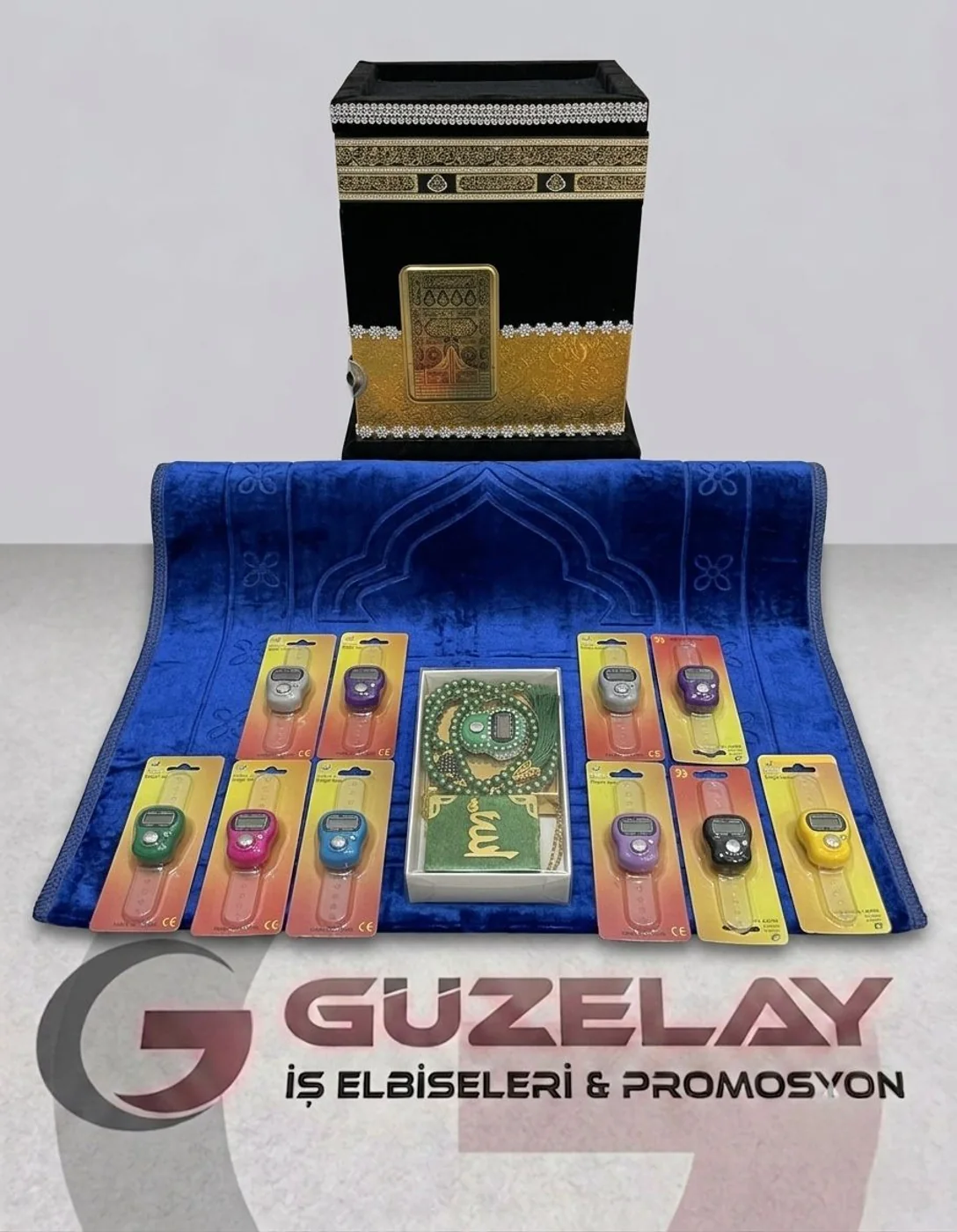 Kabe Desenli Seccade Tesbih Cüzdan Ve Hediyelik Set